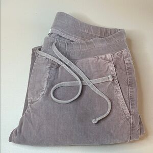 James Perse Pink/Taupe Pull On Skinny Corduroy Utility Pant Size 1/Small